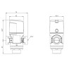 AFRISO Termostatyczny zawór mieszający ATM 341 DN15 G3/4" 20÷43°C Kvs 1,6 m3/h 1234110